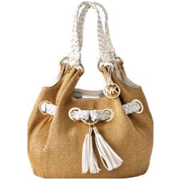Michael Kors Handbags - Cco💗Michael Kors woven grommet satchel